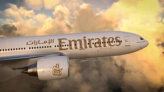 Avião da Emirates
