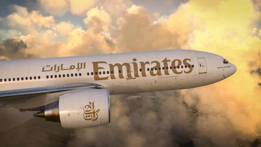 Avião da Emirates