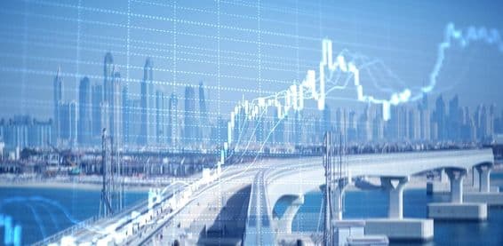 Dubai Marina, gráfico ascendente