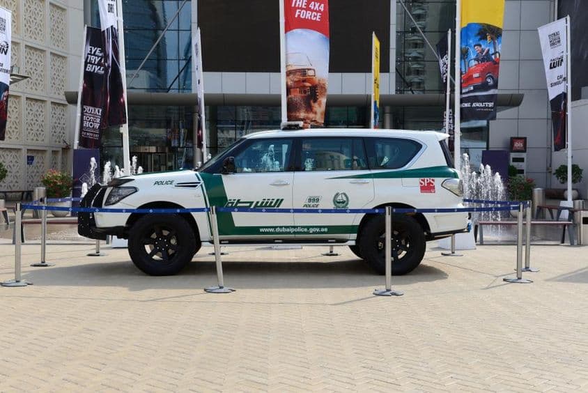 Carro da polícia de Dubai.