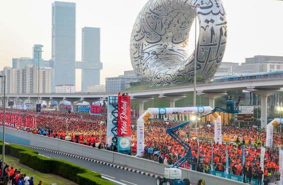 Corrida em Dubai.