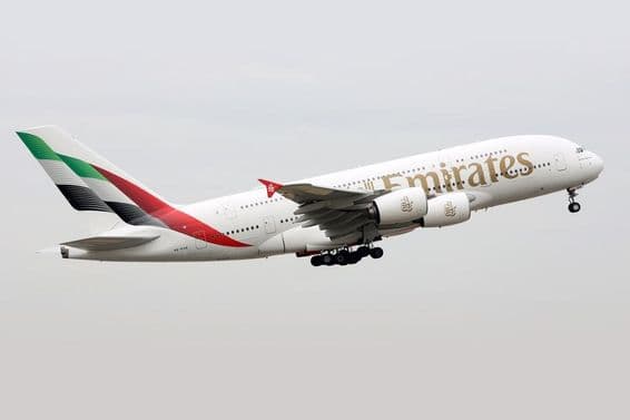 Avião da Emirates.