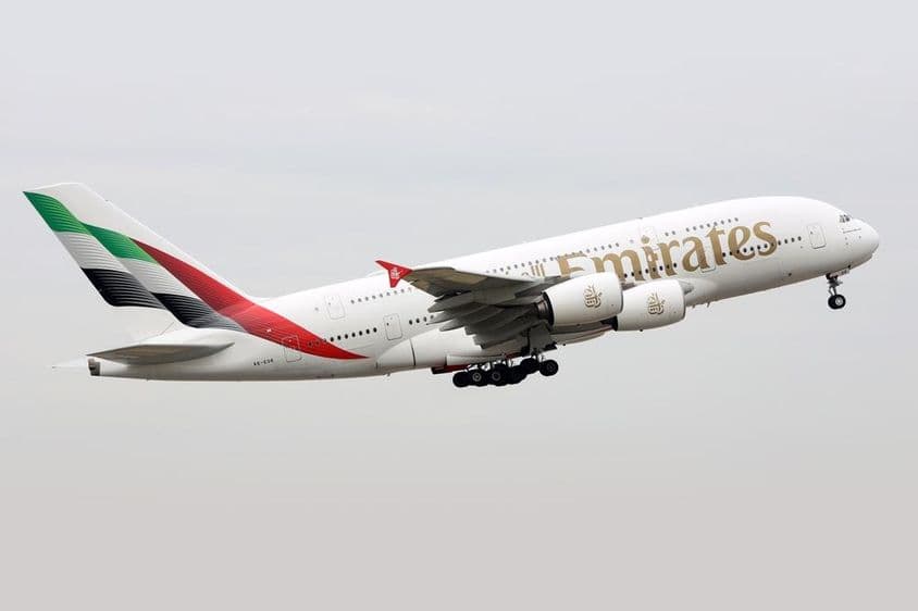 Avião da Emirates.