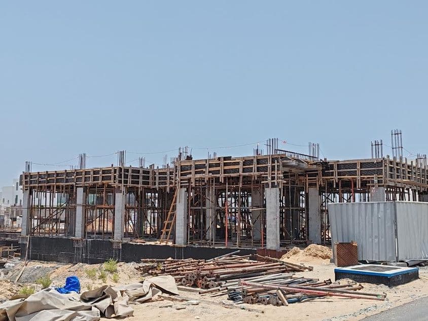 Prédio em construção em Dubai.