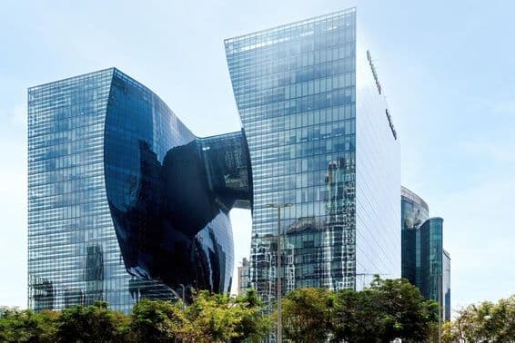 A Torre Opus no Business Bay.