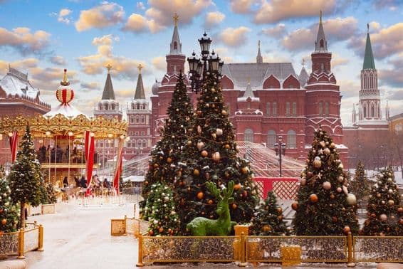 festival de Natal em Moscou