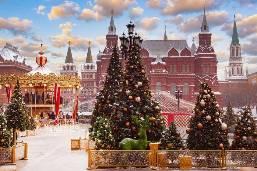 festival de Natal em Moscou