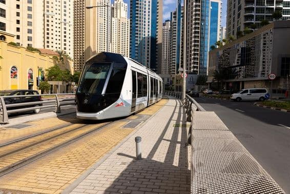 Carro do trem de Dubai.