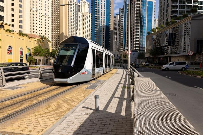 Carro do trem de Dubai.