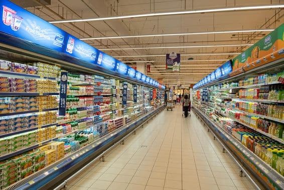 Interior de uma loja em Dubai.