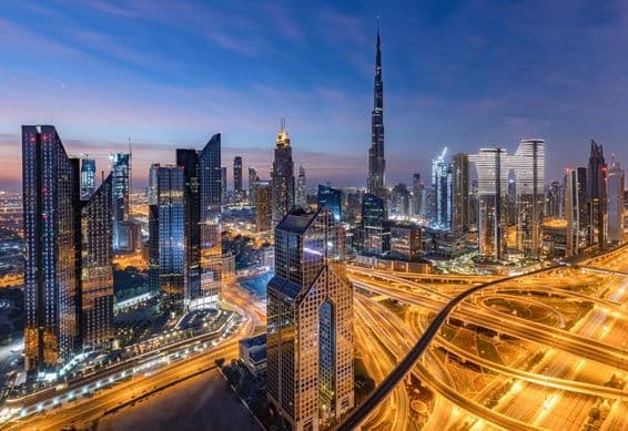 Panorama de Dubai.