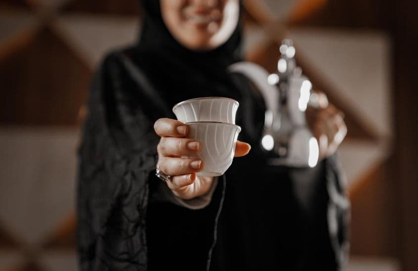 Café árabe tradicional.
