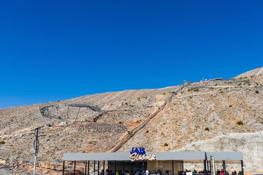 A popular atração Jais Sledder em RAK.