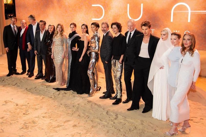 Estreia mundial de Duna: Parte Dois na Leicester Square.