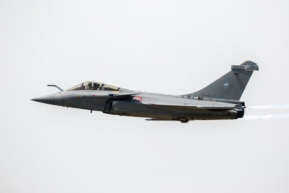 O caça Rafale da Força Aérea Francesa.