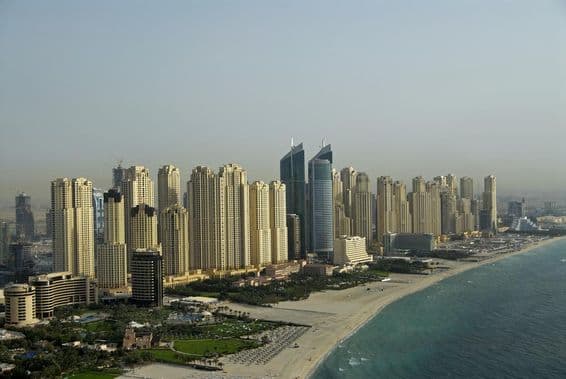 Propriedades à beira-mar em Dubai.