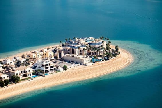 A Palm Jumeirah, Dubai, Emirados Árabes Unidos.