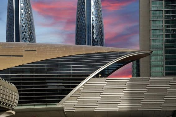 metrô de Dubai, Emirados Árabes Unidos.