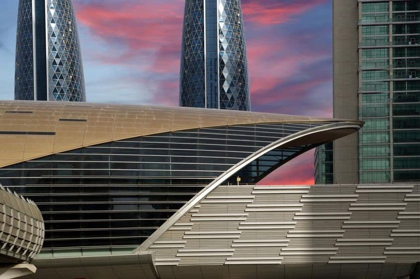 metrô de Dubai, Emirados Árabes Unidos.