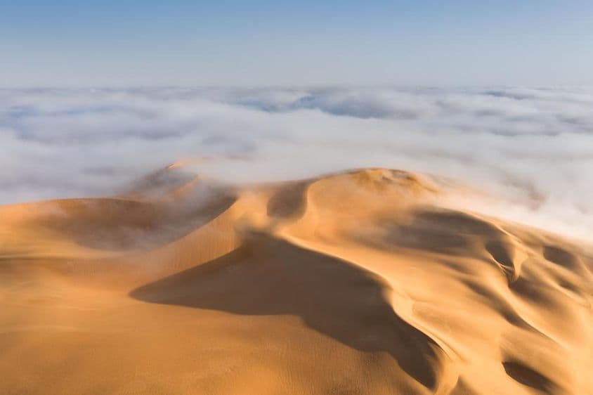 Deserto de Liwa, Abu Dhabi, Emirados Árabes Unidos.