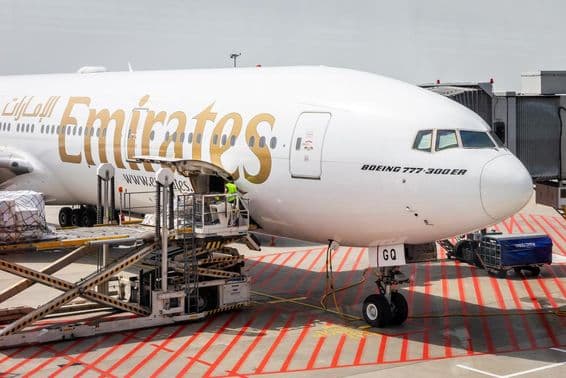Boeing 777-300 ER da Emirates Airlines.