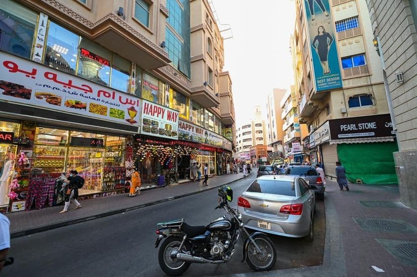 Ruas antigas em Bur Dubai.