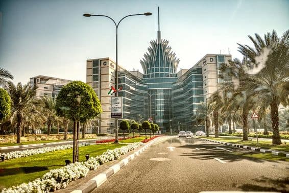 Os edifícios do Silicon Oasis são o centro da Dubai Academic City.