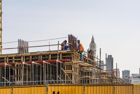 Site de construção em Dubai.