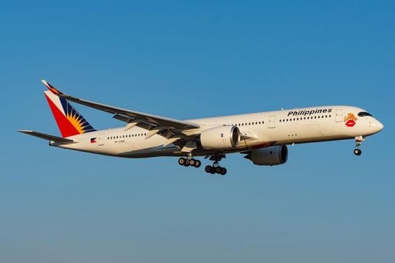 Avião Airbus A350-900 da Philippine Airlines.