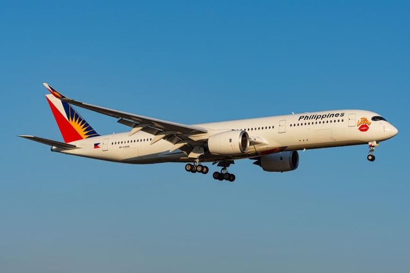 Avião Airbus A350-900 da Philippine Airlines.