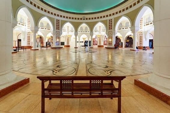 O mercado de ouro no Dubai Mall.