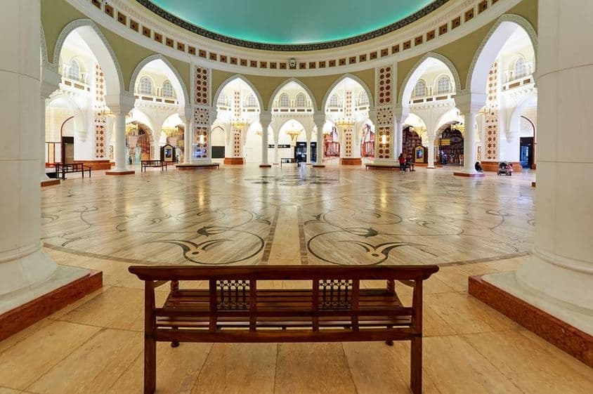 O mercado de ouro no Dubai Mall.