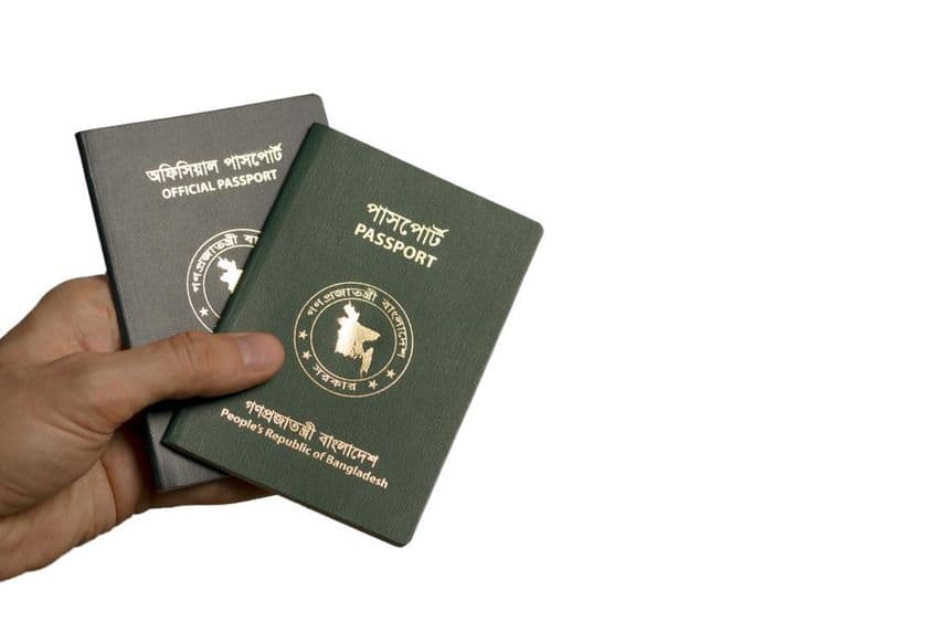 Passaportes da República de Bangladesh.