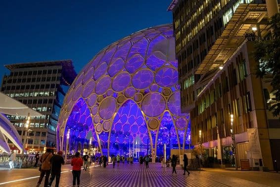 A cúpula da Expo City Dubai.