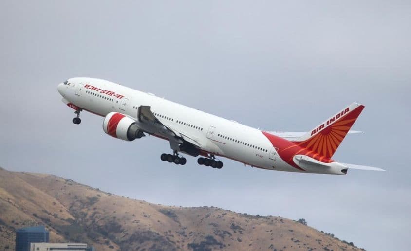 Avião Boeing 777-200LR da Air India.