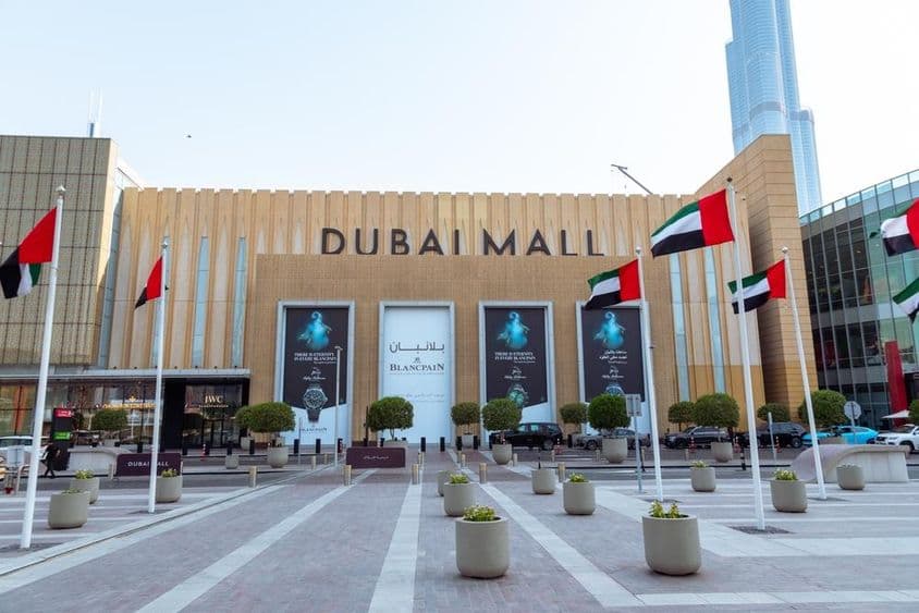 Entrada do Dubai Mall.