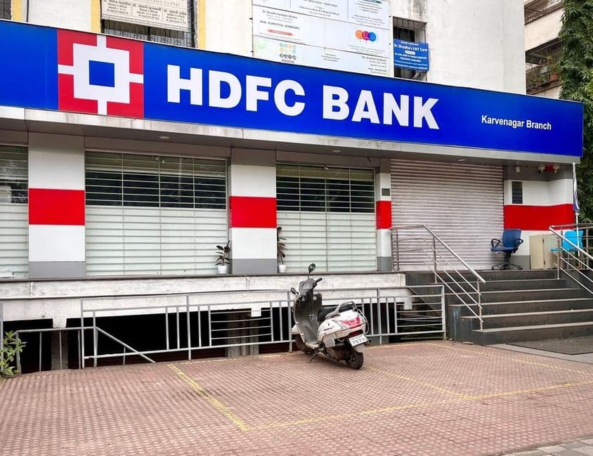 Entrada do Banco HDFC.