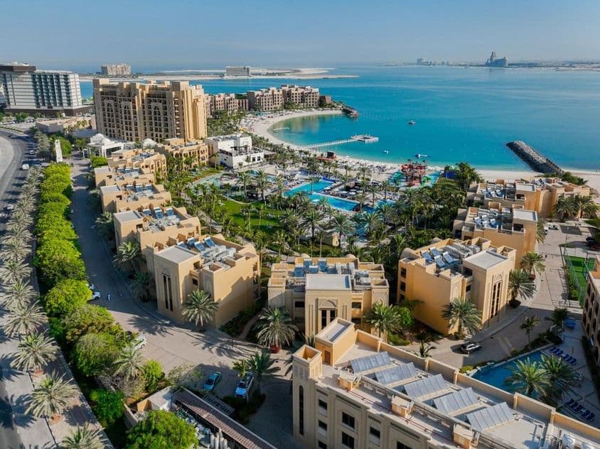 Ilha Al Marjan, Ras Al Khaimah, Emirados Árabes Unidos, hotel de luxo.