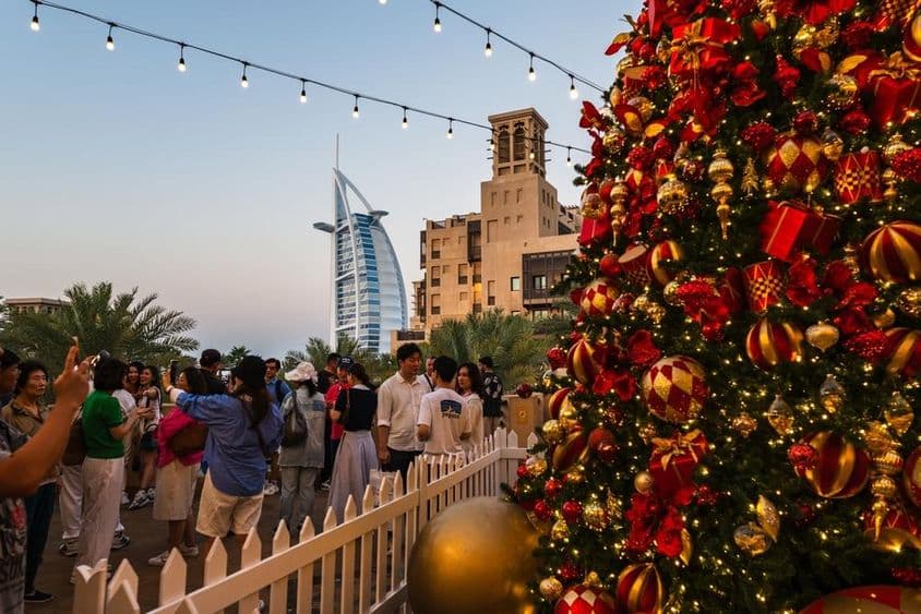 Mercado festivo no Madinat Jumeirah.