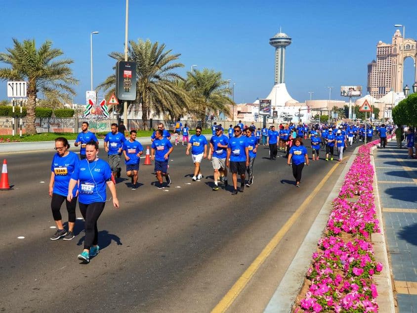 Maratona ADNOC 2018, Abu Dhabi, Emirados Árabes Unidos.