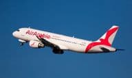 A aeronave Airbus A320 da Air Arabia.