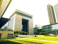 Distrito financeiro de Dubai, área do DIFC, Emirados Árabes Unidos.