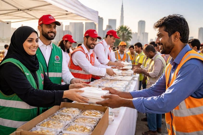 Colaboração comunitária em Dubai