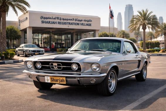Troca de placas clássicas em Sharjah