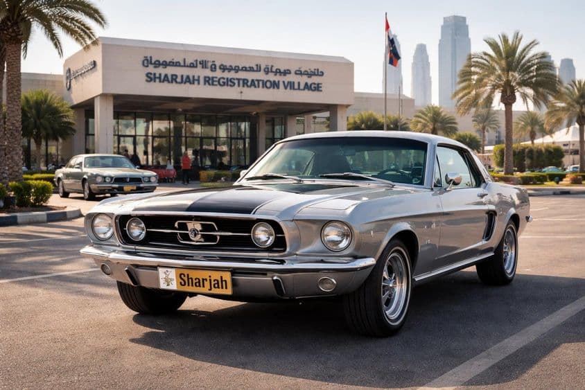 Troca de placas clássicas em Sharjah