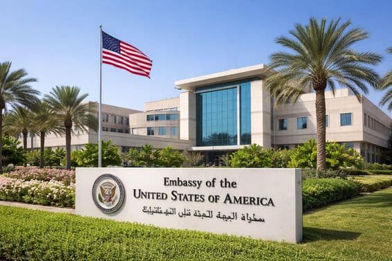 Aviso de segurança da Embaixada Americana