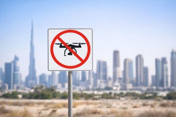 Proibição total de voo de drones