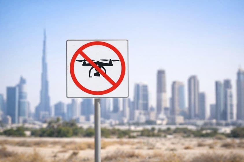 Proibição total de voo de drones