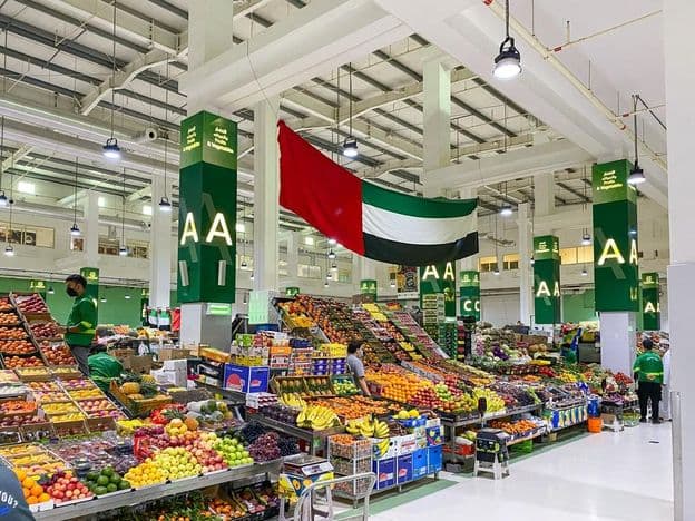 mercado de vegetais em Dubai