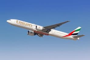 Avião Boeing 777-300ER da Emirates.